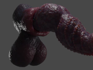 Drokillan Premium Dragon Pene Sextoy aparejado Modelo 3D