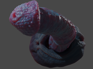 Vexmorath Dragon-Horse Penis Sextoy Rigged Modelo 3D