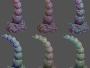 Alien Balls Penis Sextoy Rigged Model 3D