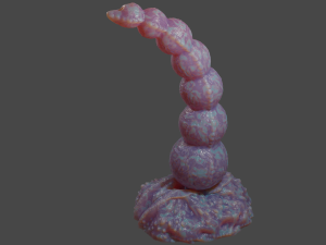 Alien Balls Penis Sextoy Rigged Model 3D