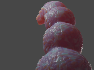 Alien Balls Penis Sextoy Rigged Model 3D