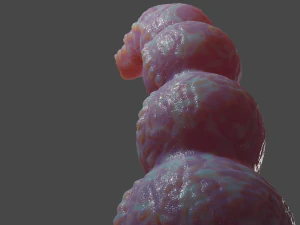 Alien Balls Penis Sextoy Rigged 3D Model