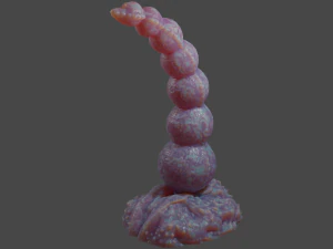 Alien Balls Penis Sextoy Rigged 3D Model