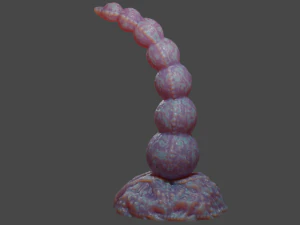 Alien Balls Penis Sextoy Rigged 3D Model