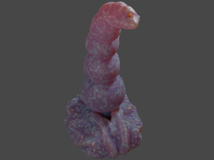 Alien Balls Penis Sextoy Rigged Model 3D