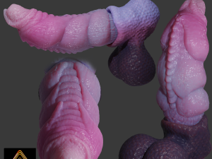 Nillo Dragon Penis Sextoy Rigged 3D Model