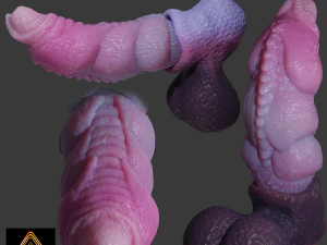 Nillo Dragon Penis Sextoy Rigged Modelo 3D