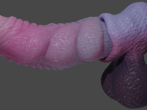 Nillo Dragon Penis Sextoy Rigged Modello 3D