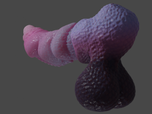 Nillo Dragon Penis Sextoy Rigged Modello 3D