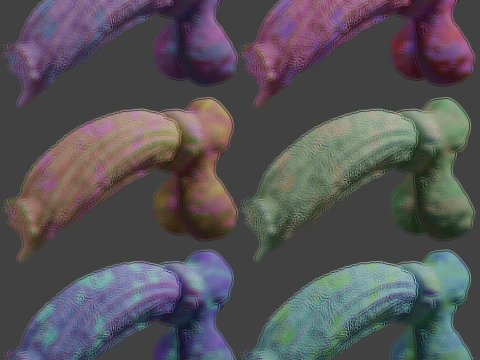 Cottoncandy Monster Wolf Penis Sextoy Rigged 3D Model