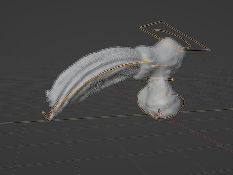 Cottoncandy Monster Wolf Penis Sextoy Rigged 3D-Modell