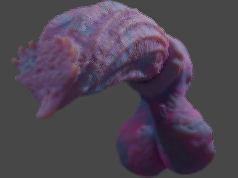 Cottoncandy Monster Wolf Penis Sextoy Rigged 3D Model