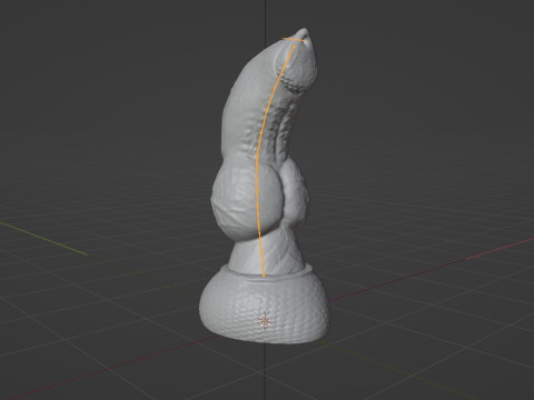 Print ready Dragon Wolf penis sextoy mold Modelo 3D