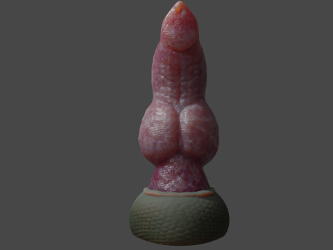 Print ready Dragon Wolf penis sextoy mold Modelo 3D