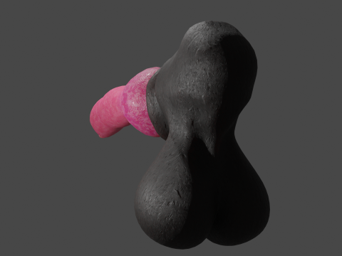 Dog Penis Lowpoly Rigged 3D मॉडल