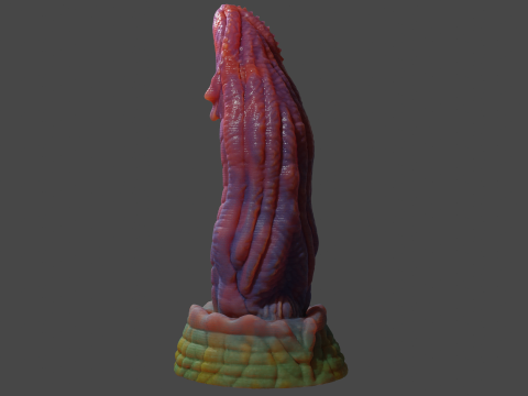 Labras Fantasy Dragon Penis Sextoy Rigged Modelo 3D