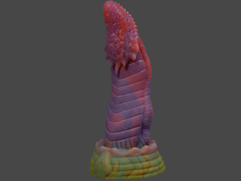Labras Fantasy Dragon Penis Sextoy Rigged Modelo 3D