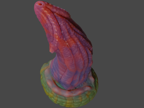 Labras Fantasy Dragon Penis Sextoy Rigged Modelo 3D