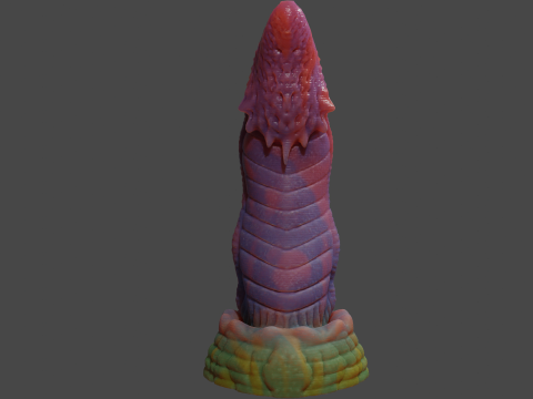 Labras Fantasy Dragon Penis Sextoy Rigged Modelo 3D