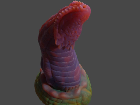 Labras Fantasy Dragon Penis Sextoy Rigged 3D Model