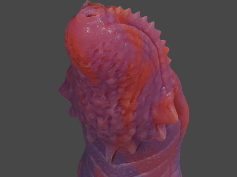 Labras Fantasy Dragon Penis Sextoy Rigged Modelo 3D