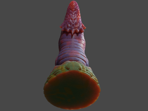 Labras Fantasy Dragon Penis Sextoy Rigged Modelo 3D