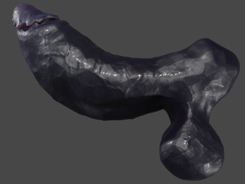 Grazzt Demon Penis Sextoy Rigged 3D Model