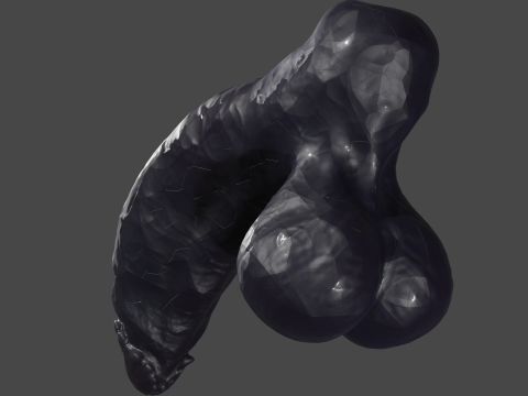 Grazzt Demon Penis Sextoy Rigged 3D Model