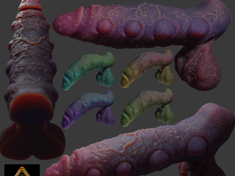 Fantasy Abyssal Demon Penis Rigged 3D Модель