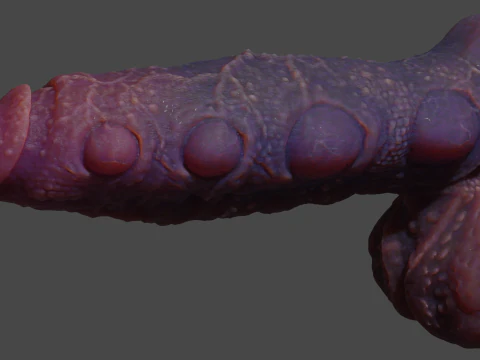 Fantasy Abyssal Demon Penis Rigged 3D Model