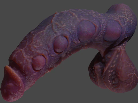 Fantasy Abyssal Demon Penis Rigged 3D Model