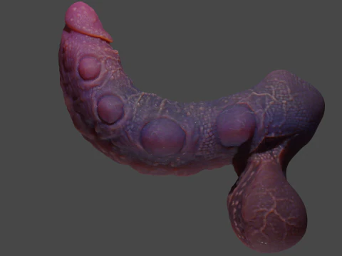 Fantasy Abyssal Demon Penis Rigged 3D Model