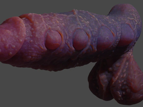 Fantasy Abyssal Demon Penis Rigged 3D Model