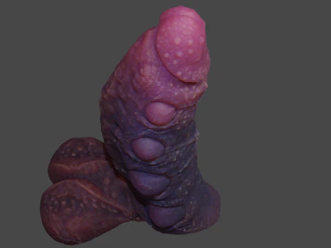 Fantasy Abyssal Demon Penis Rigged 3D Model