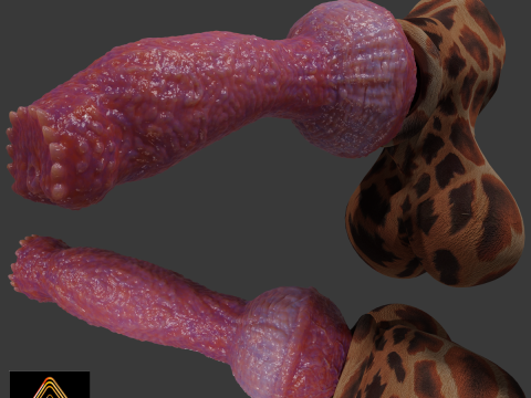 Fantasy Yeenoghu Demon Penis Sextoy Rigged 3D Модель