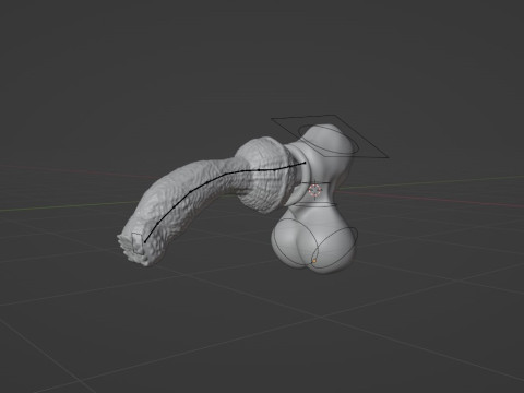 Fantasy Yeenoghu Demon Penis Sextoy Rigged 3D Model