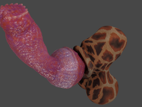 Fantasy Yeenoghu Demon Penis Sextoy Rigged 3D Model