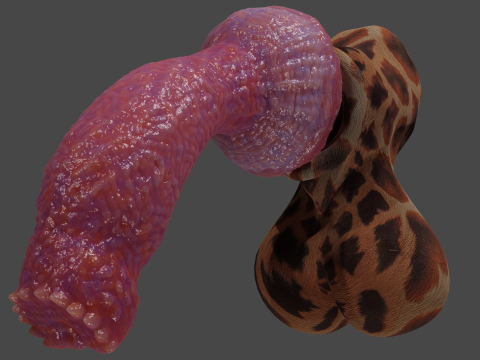 Fantasy Yeenoghu Demon Penis Sextoy Rigged 3D Model