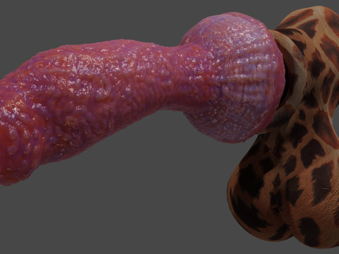 Fantasy Yeenoghu Demon Penis Sextoy Rigged 3D Model