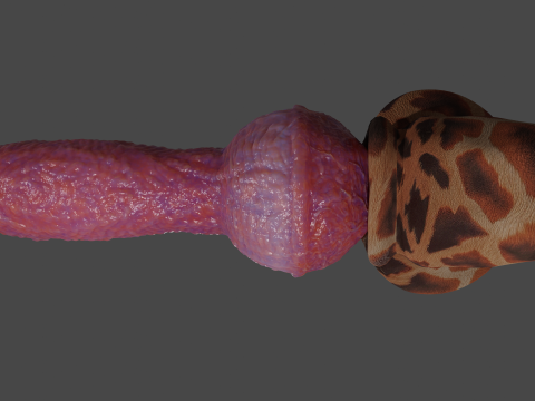 Fantasy Yeenoghu Demon Penis Sextoy Rigged 3D Model