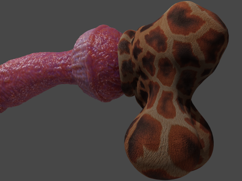 Fantasy Yeenoghu Demon Penis Sextoy Rigged 3D Model