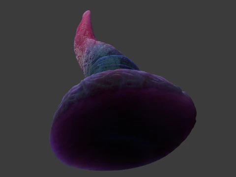 Alien Tentacle Rigged 3D Model