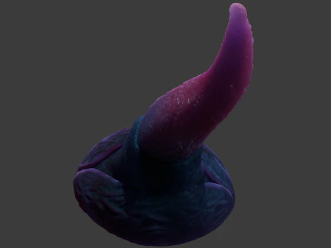 Alien Tentacle Rigged 3D Model