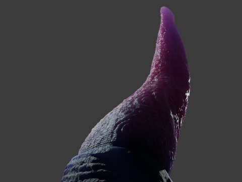 Alien Tentacle Rigged Model 3D