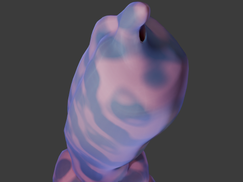 Fantasy Dog Penis Sextoy Lowpoly Rigged 3D Model