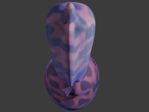 Fantasy Dog Penis Sextoy Lowpoly Rigged 3D Model
