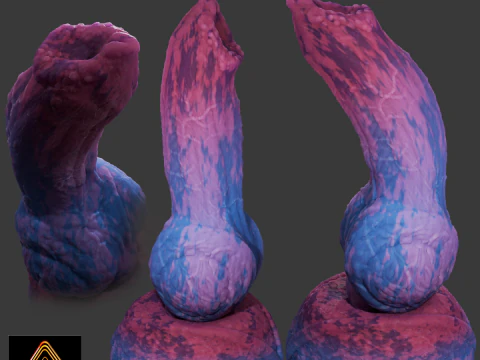 P&ecirc;nis Viran Monster Dog equipado Modelo 3D