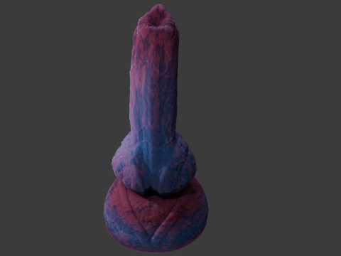 Viran Monster Dog Penis Rigged Modelo 3D