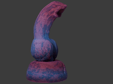 Viran Monster Dog Penis Rigged Modelo 3D
