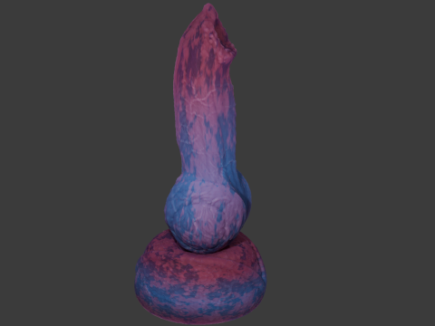 Viran Monster Dog Penis Rigged Modelo 3D